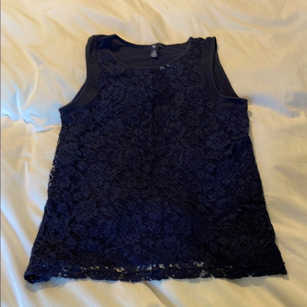 GAP Blue Sleeveless Tank Top
